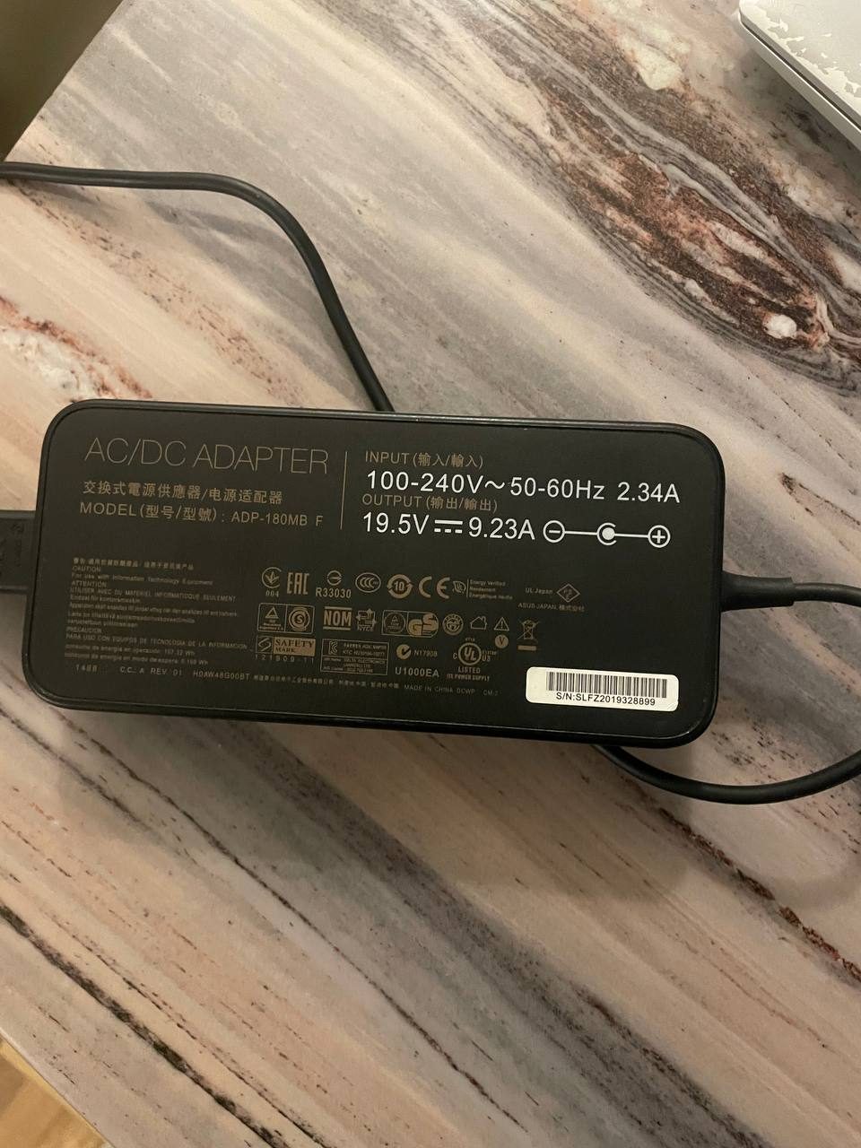 🔌 ASUS 180W Laptop Charger (Original) photo 1